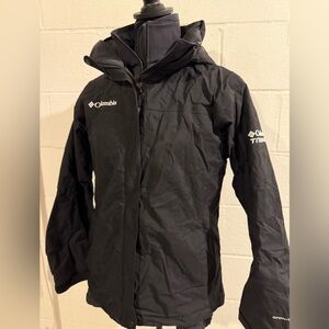 Columbia Titanium 3 in 1 Interchange jacket shell with soft shell inner jacket.